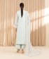 Unstitched Women's Embroidered Blended Khaddi Net Blue Three Piece Suit
